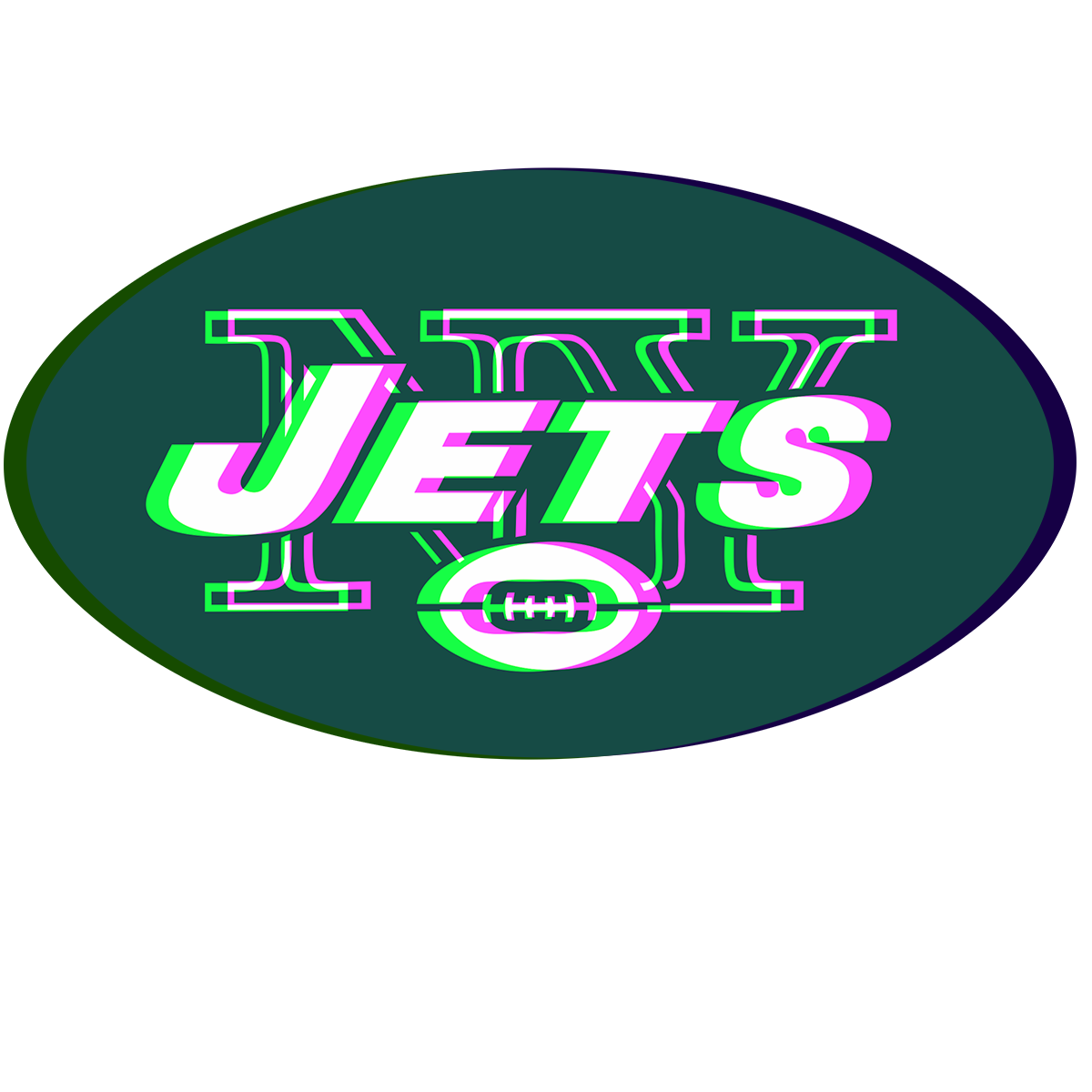 Phantom New York Jets logo decal supplier